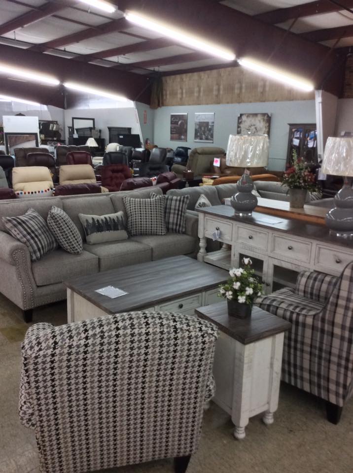 sofa set with houndstooth and plaid patterns